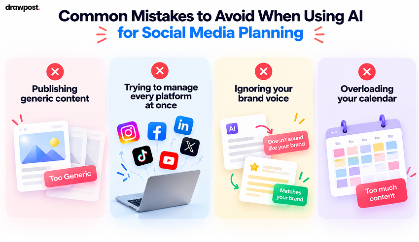 Common Mistakes to Avoid When Using AI for Social Media Planning