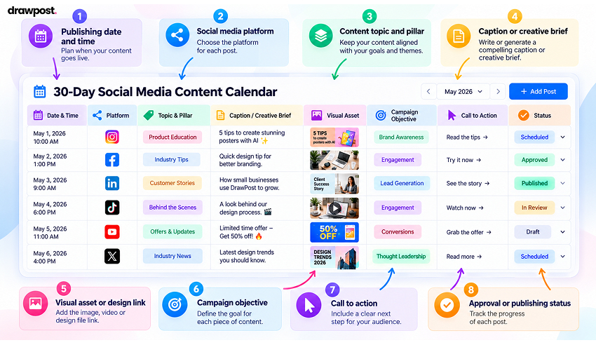 How to Organize Your Social Media Calendar Efficiently